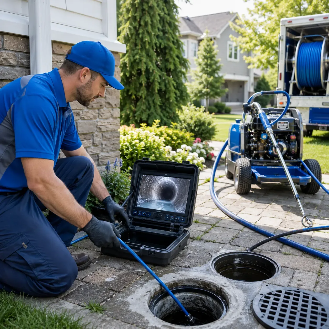 Outdoor drain cleaning professionals serving Milton, GA